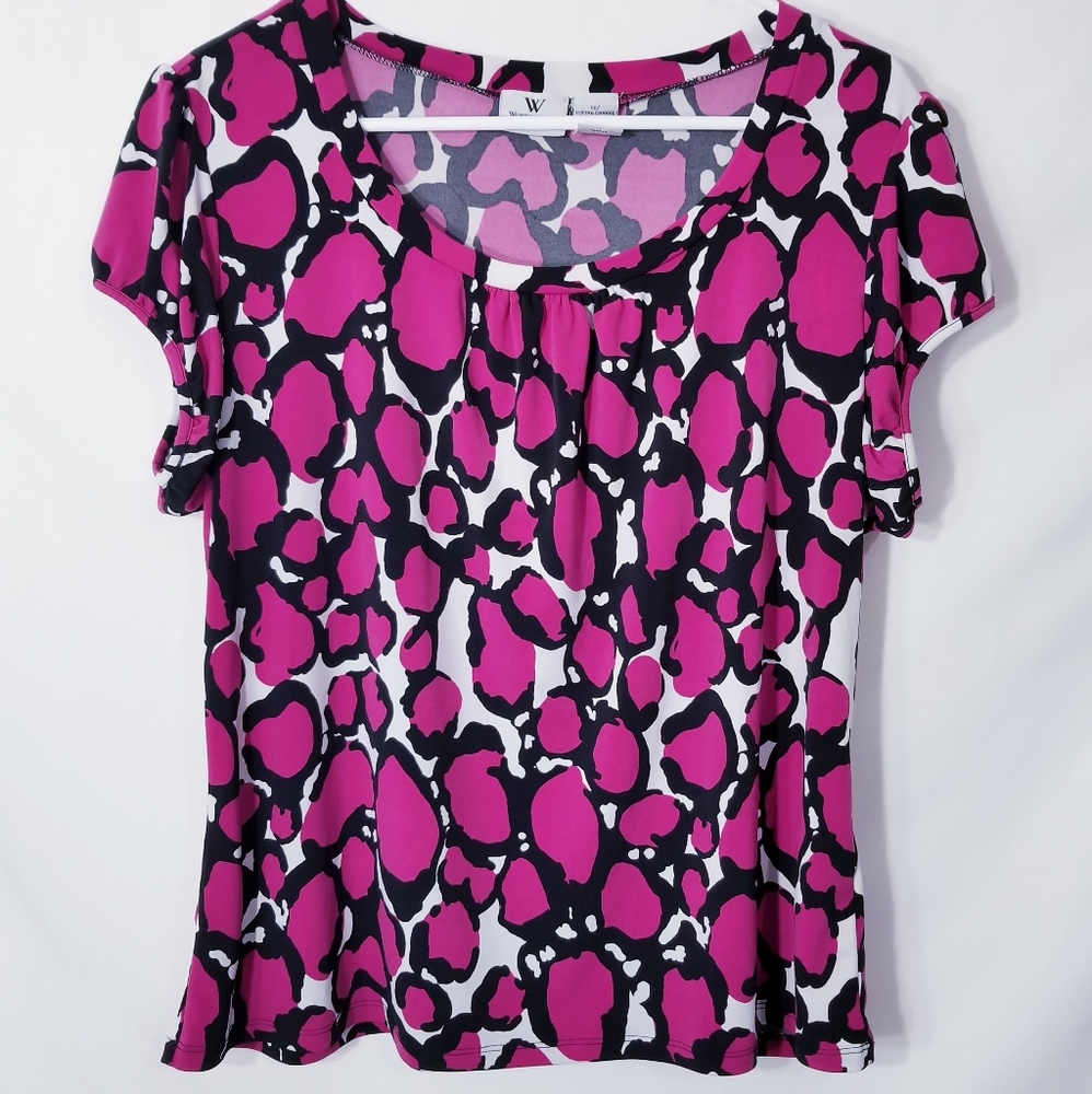 Worthington Women's Stretch Pink Blouse